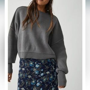 Free People Easy Street Crop Pullover